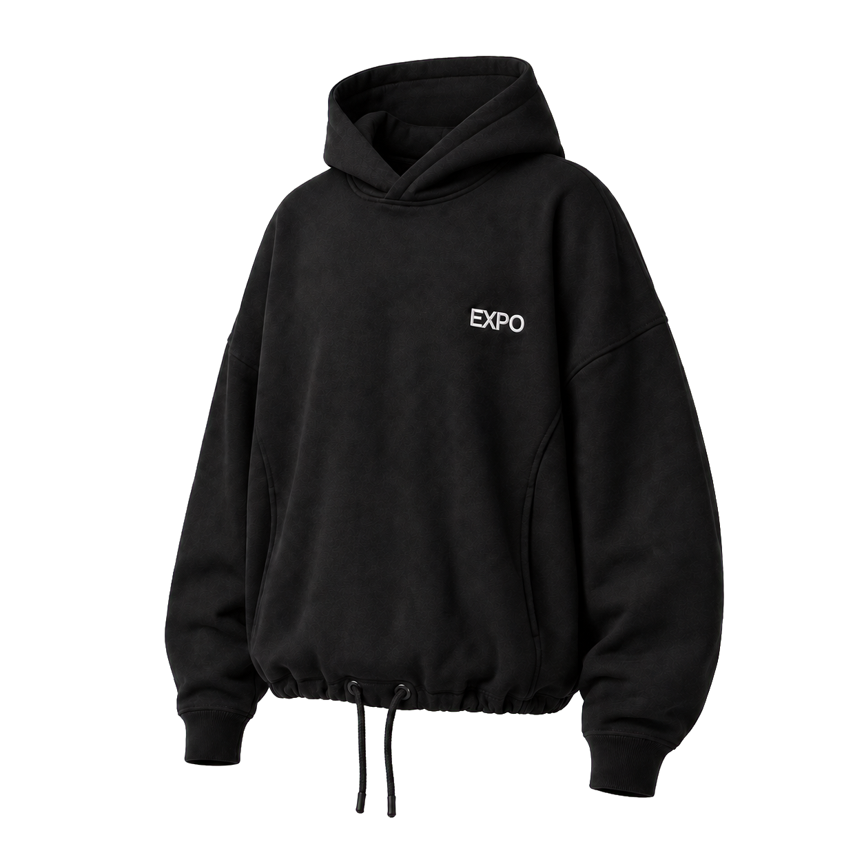 Black oversized Expo hoodie